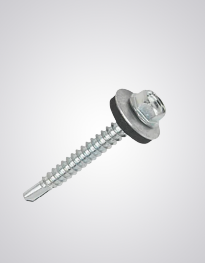 Tornillo 12 x 1 1/2" Punta Broca con Golilla